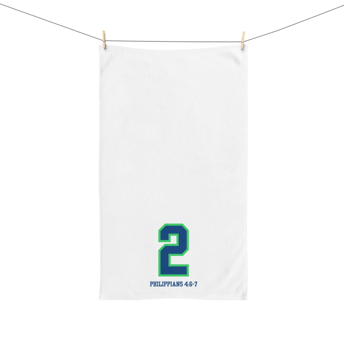 Inspirational Hand Towel - Philippians 4:6-7, Motivational Kitchen Towel, Sports Towel, Gift for Athletes, Christian Home Decor