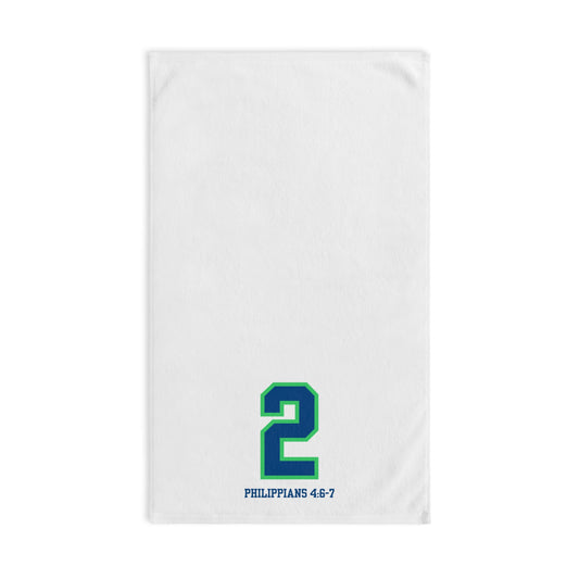 Inspirational Hand Towel - Philippians 4:6-7, Motivational Kitchen Towel, Sports Towel, Gift for Athletes, Christian Home Decor